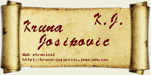 Kruna Josipović vizit kartica